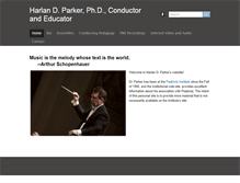 Tablet Screenshot of harlandparker.com